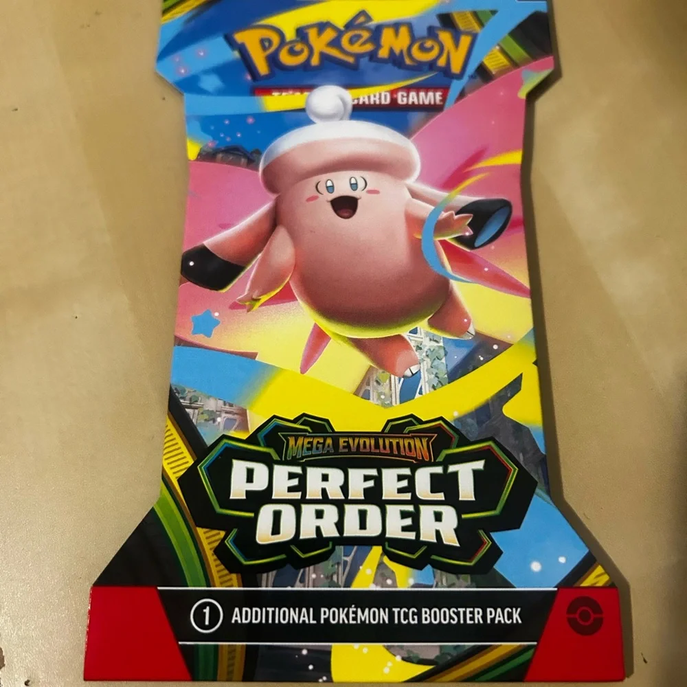 7 Pokémon TCG Mega Evolution Perfect Order Booster Pack Lot - Colorful Artwork